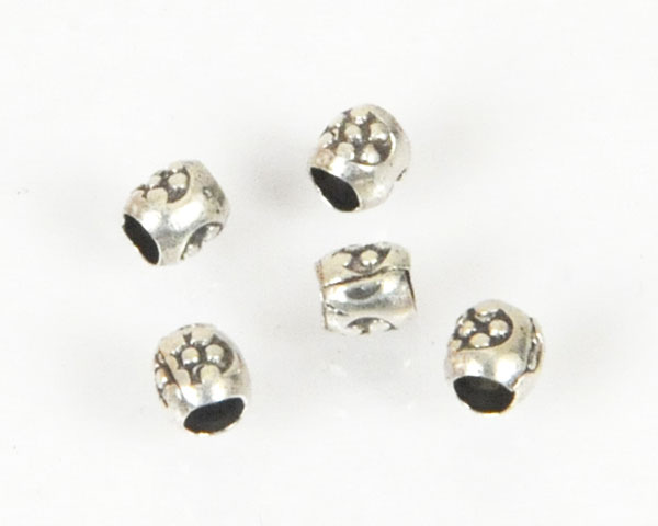 カレンシルバースペーサー円筒玉/外径3.0mm(5個入り)