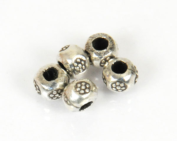 カレンシルバースペーサー扁平丸玉/外径6.0mm(1個入り)