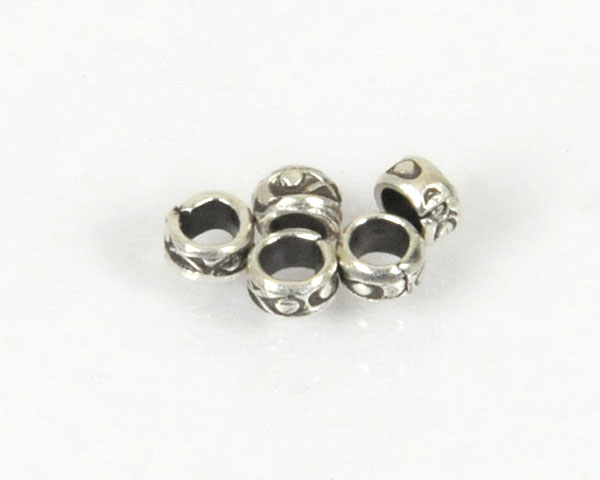 カレンシルバースペーサー扁平丸玉/外径2.5mm(1個入り)